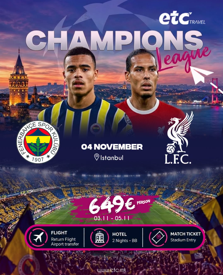 Champions League in Istanbul: Fenerbahçe vs Liverpool
